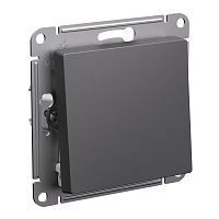 Выключатель кнопочный без рамки Systeme Electric AtlasDesign 1-кл. базальт картинка
